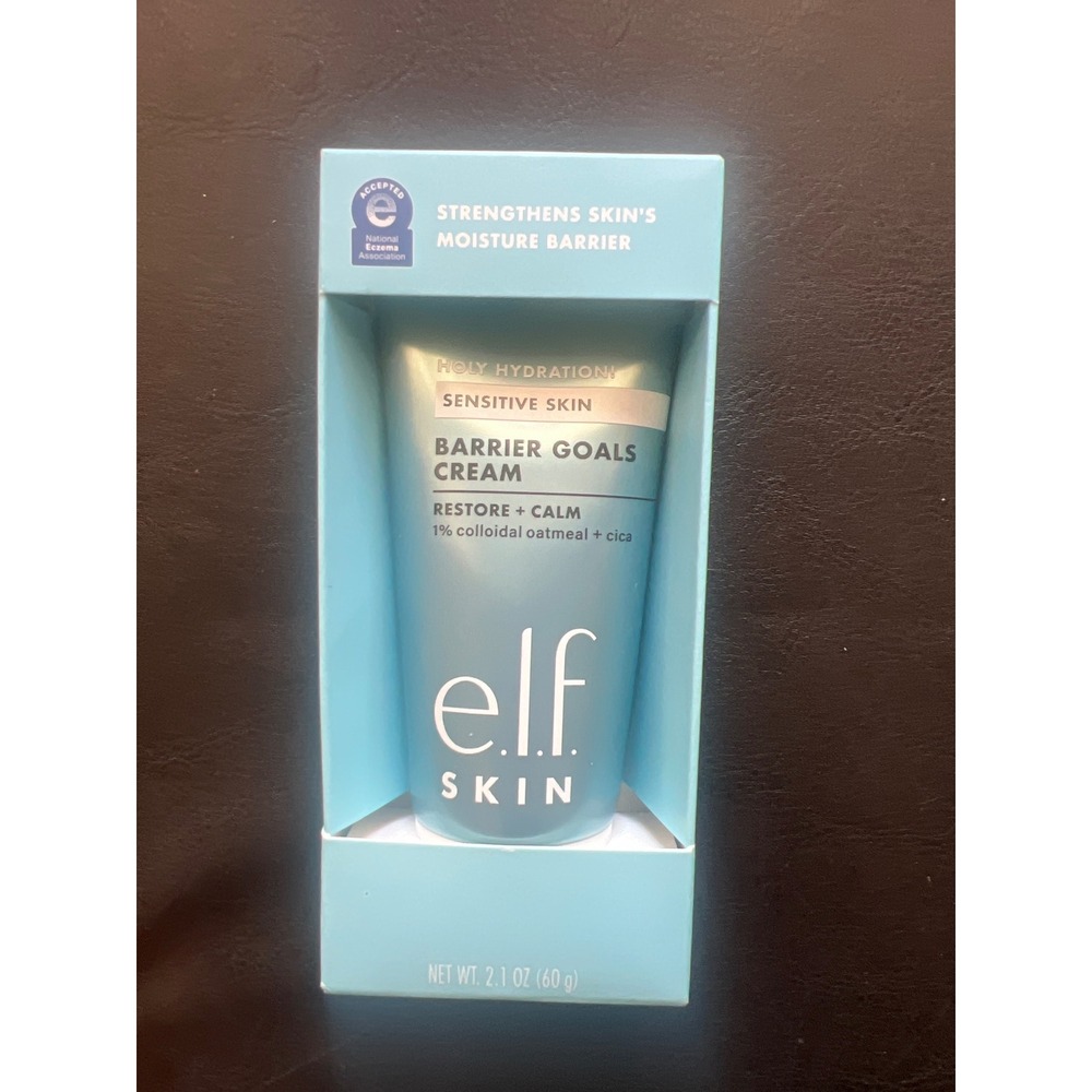 ELF Skin Holy Hydration Barrier Goals Cream 2.1 oz 60g Colloidal Oatmeal Cica